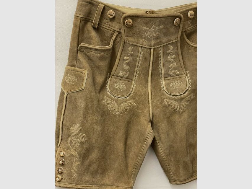 Pantalon en cuir court pour homme, image 2 sur 3