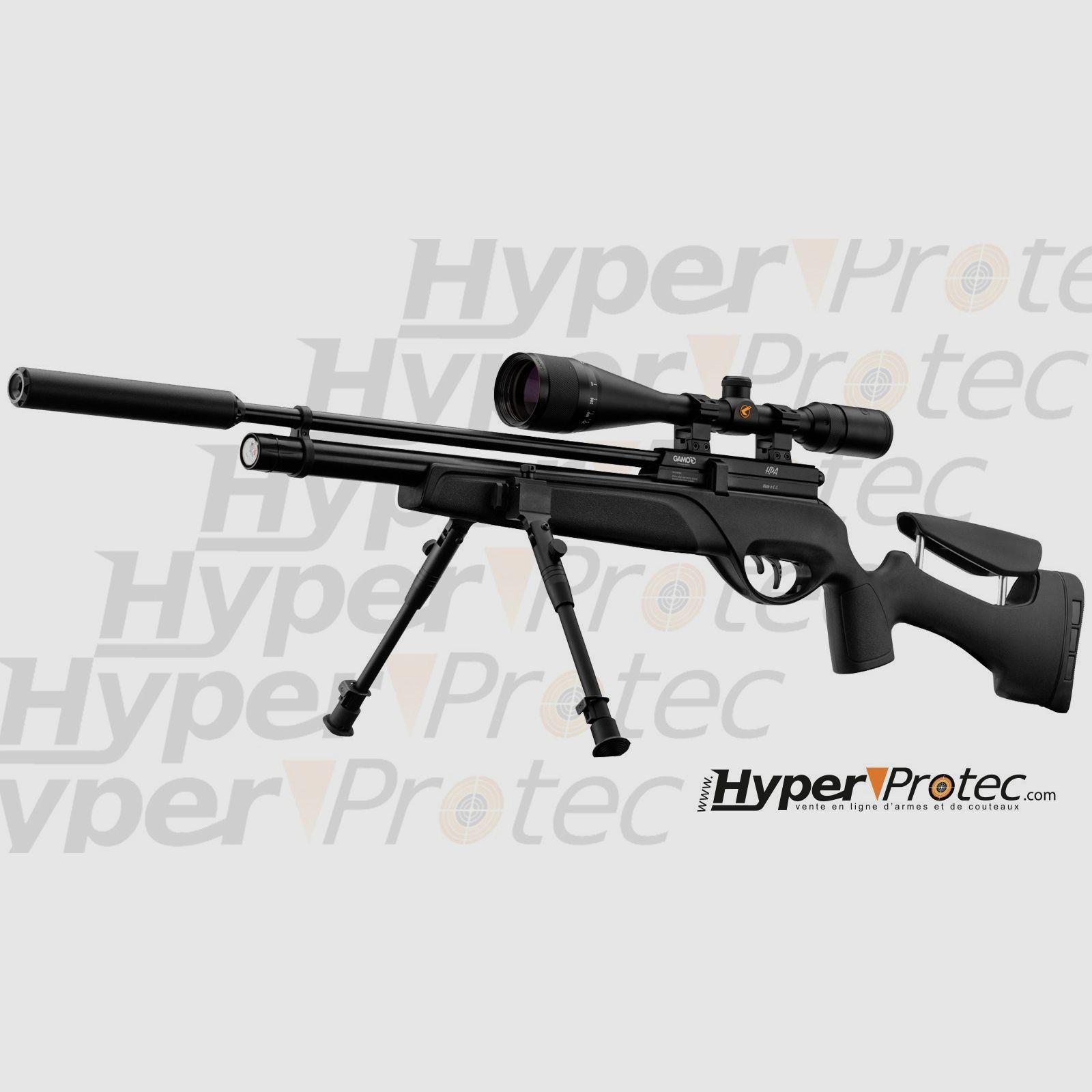 Pack Gamo HPA Tactical + Schalldämpfer + Zielfernrohr + Zweibein, Bild 3 von 8