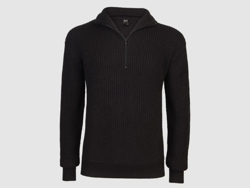 Troyer Pull Schwarz mit Stehkragen - Brandit® Herren, Bild 2 von 13