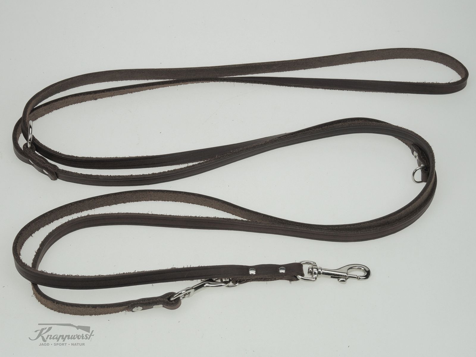 Longe de chasse souple rivetée 10/300 marron