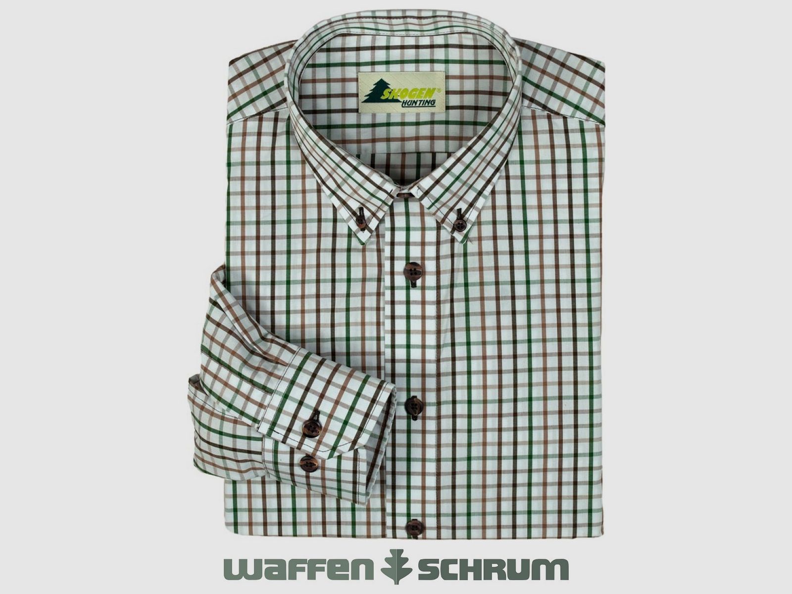 Skogen Shirt Arm length 70cm Button Down Brown/Beige