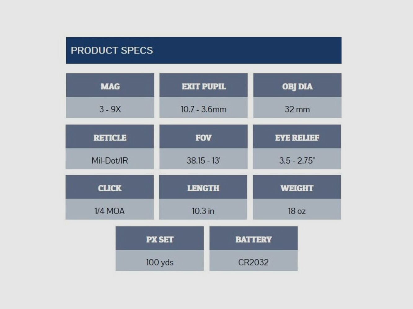 Sun Optics USA Tri-Rail 3-9x32 Mil-Dot/IR