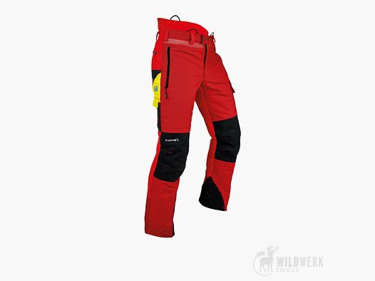 Pantalones de Protección Contra Cortes Pfanner Gladiator® II, Color Rojo
