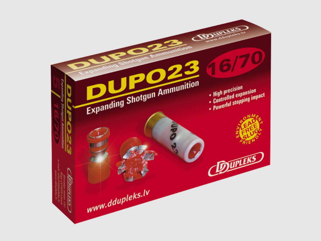 DDupleks 01-01234 Dupo 23 16/70 23g Flintenlaufgeschoss