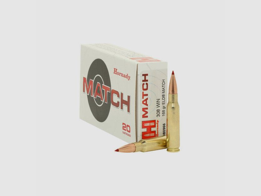 Hornady .308 Win ELD MATCH 168grs / 10.9g
