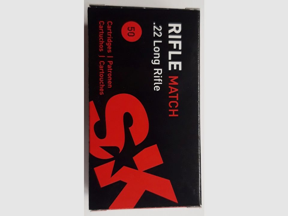 SK-Munition Rifle Match .22 lfB KK cartridges