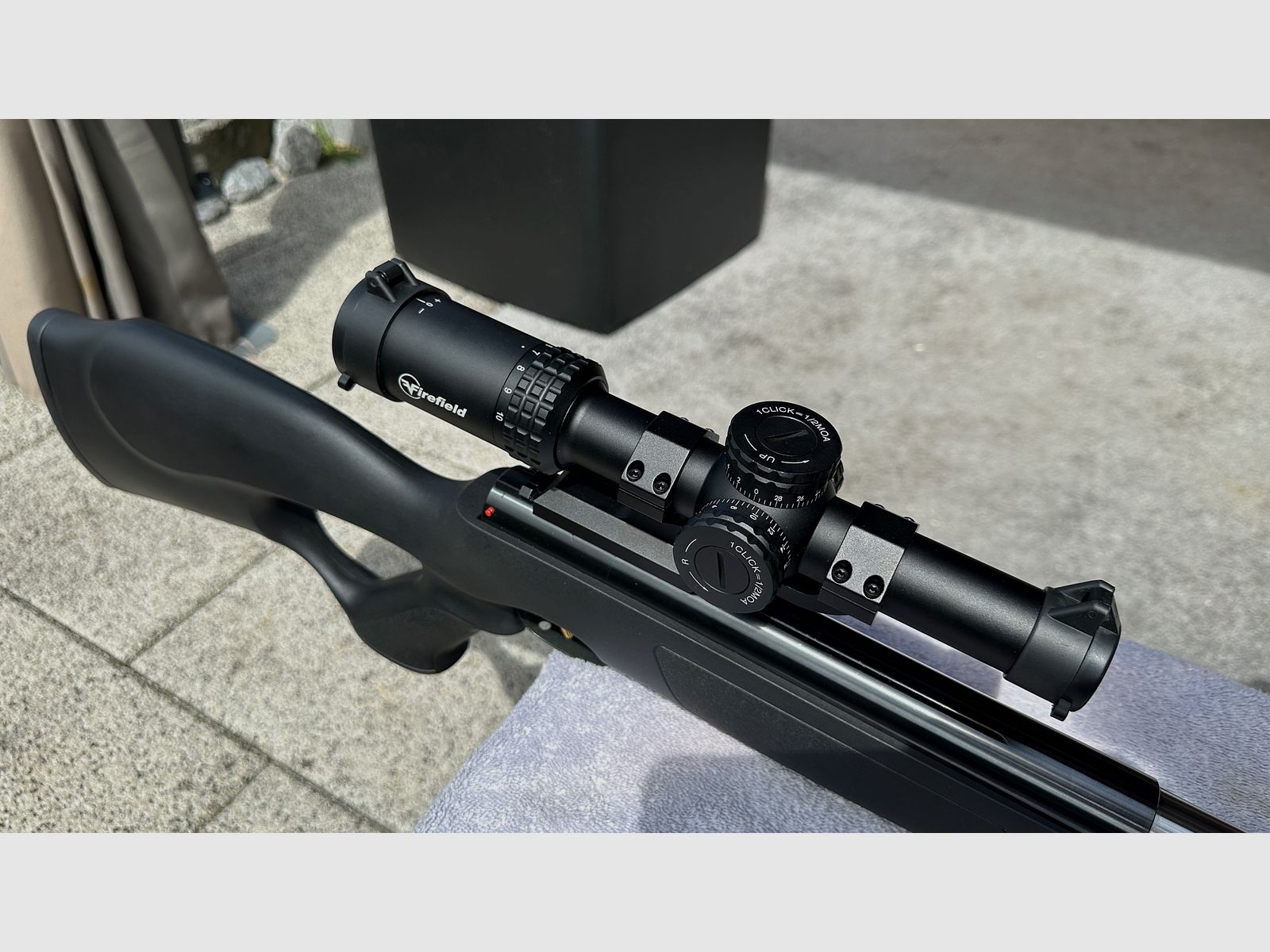 Weihrauch HW97K con telescopio RapidStrike 1-10x24
