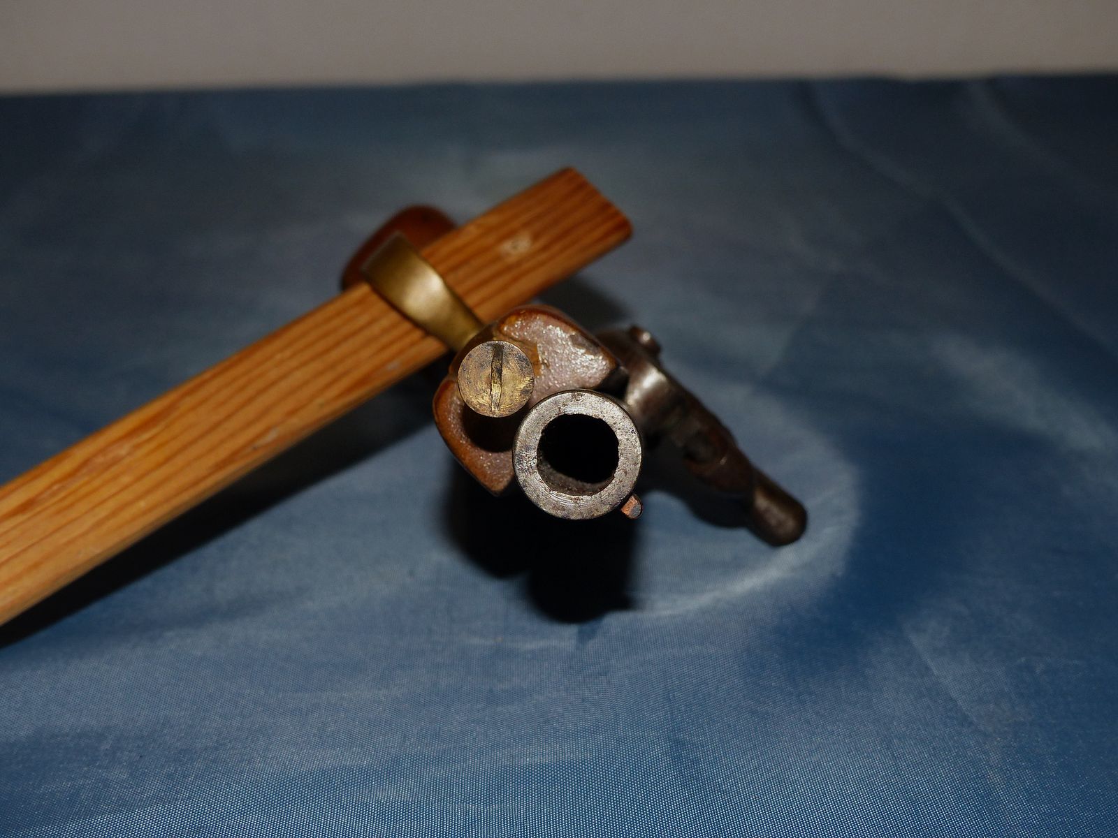 Vorderlader Perkussion Pistole Derringer antik vintage