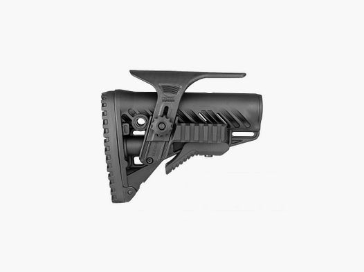 Calciolo FAB Defense per AR15 con poggiaguancia regolabile nero