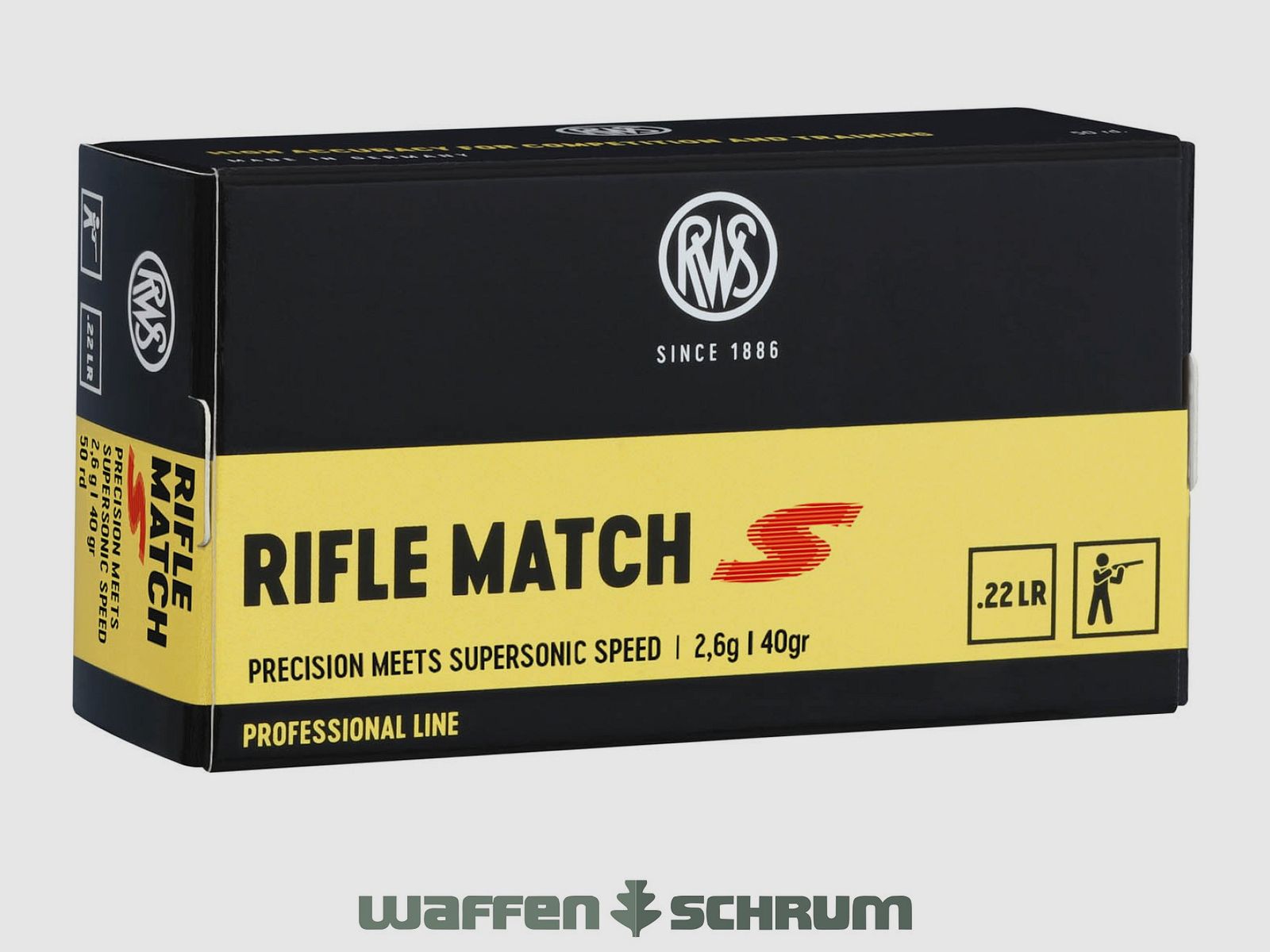 RWS Rifle Match S 2,6g - 40gr. .22lr