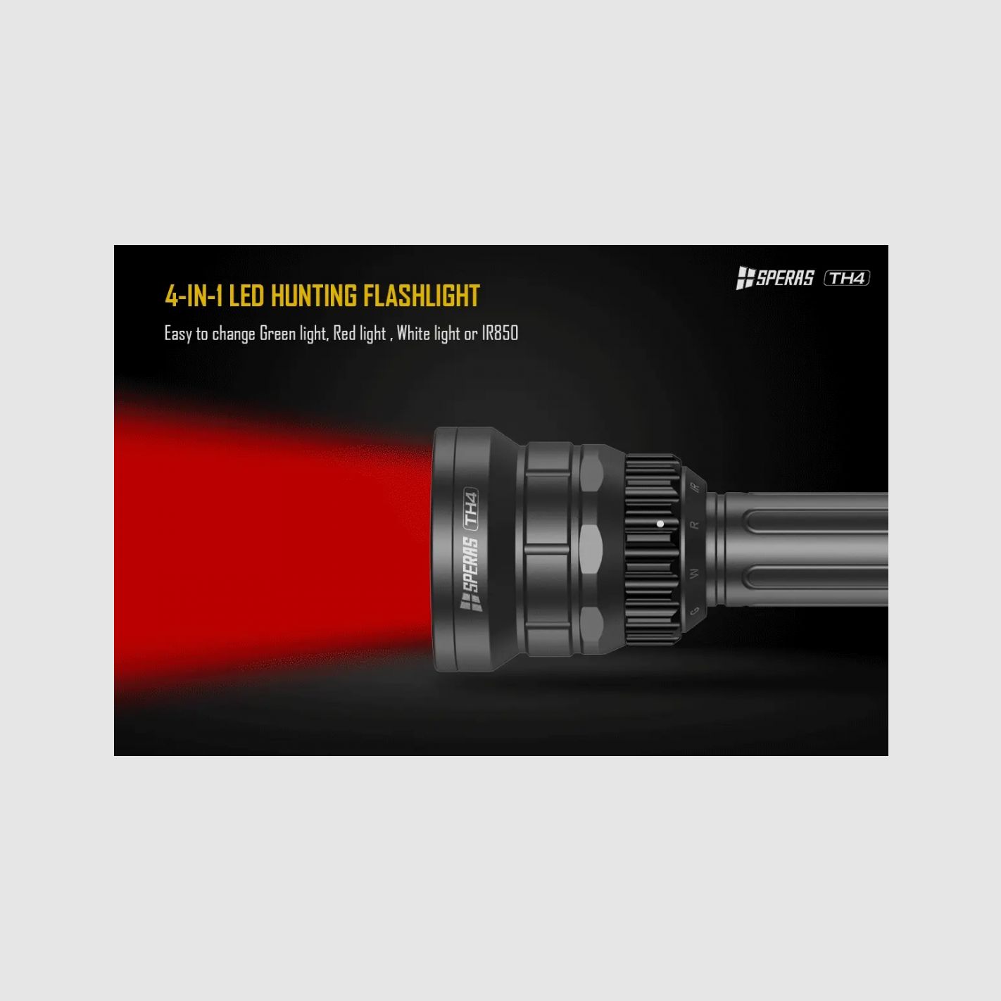 SPERAS Jagd-Taschenlampe TH4 4IN1 KIT, Bild 12 von 14
