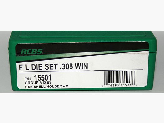 RCBS Matrizensatz Full Length Rifle 2-Die-Set Group A #15501 .308 Winchester 308 Win 7,62x51mm NEU