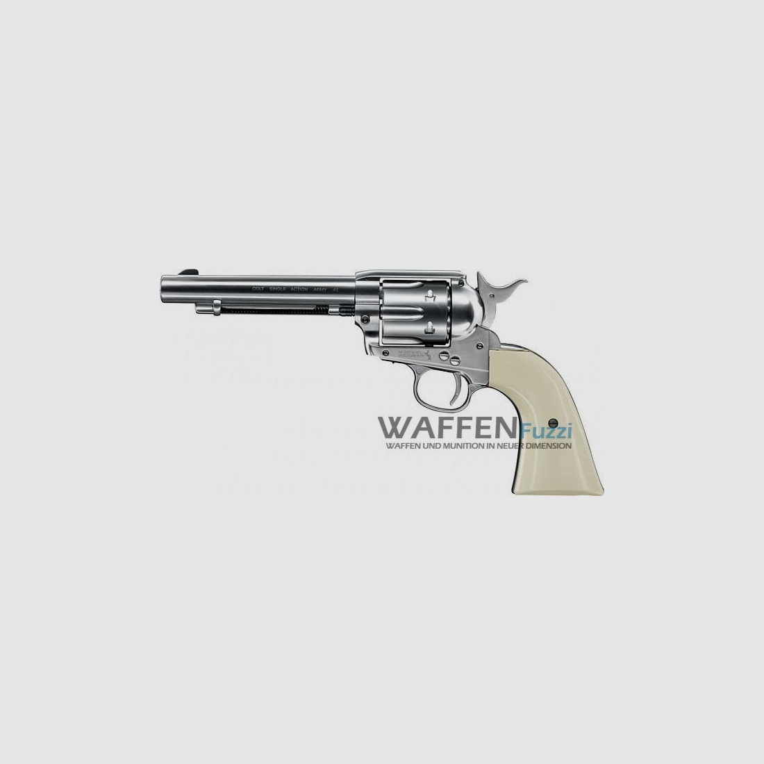 Colt Single Action Army 45 CO2 wapen 4,5 mm BB, nikkel