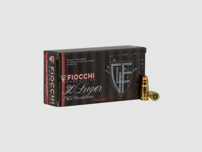 Munition Fiocchi Kal. 30 Luger (7,65 Para) 93gr FMJ