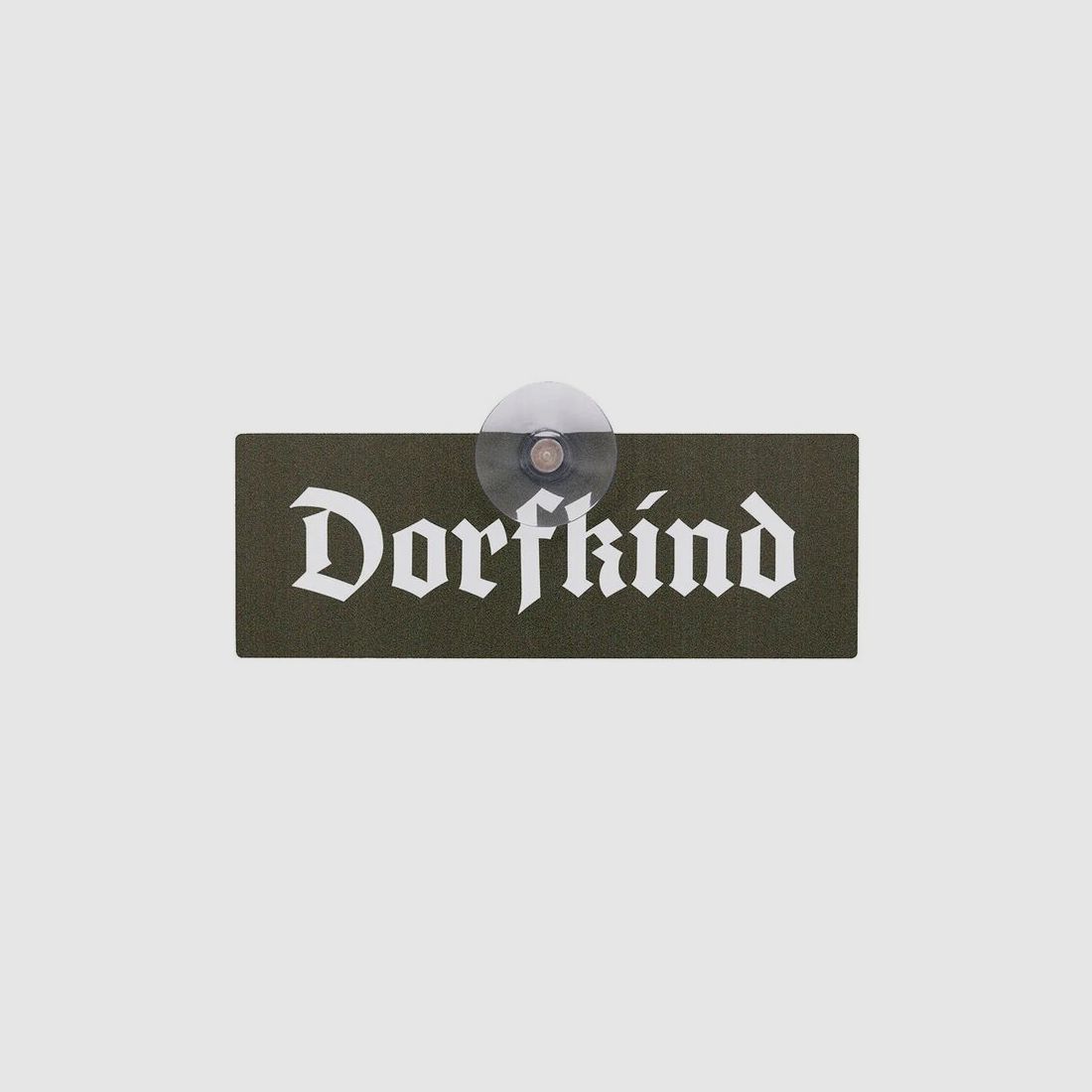 Wild Hilde car sign with suction cup - "Village Kid