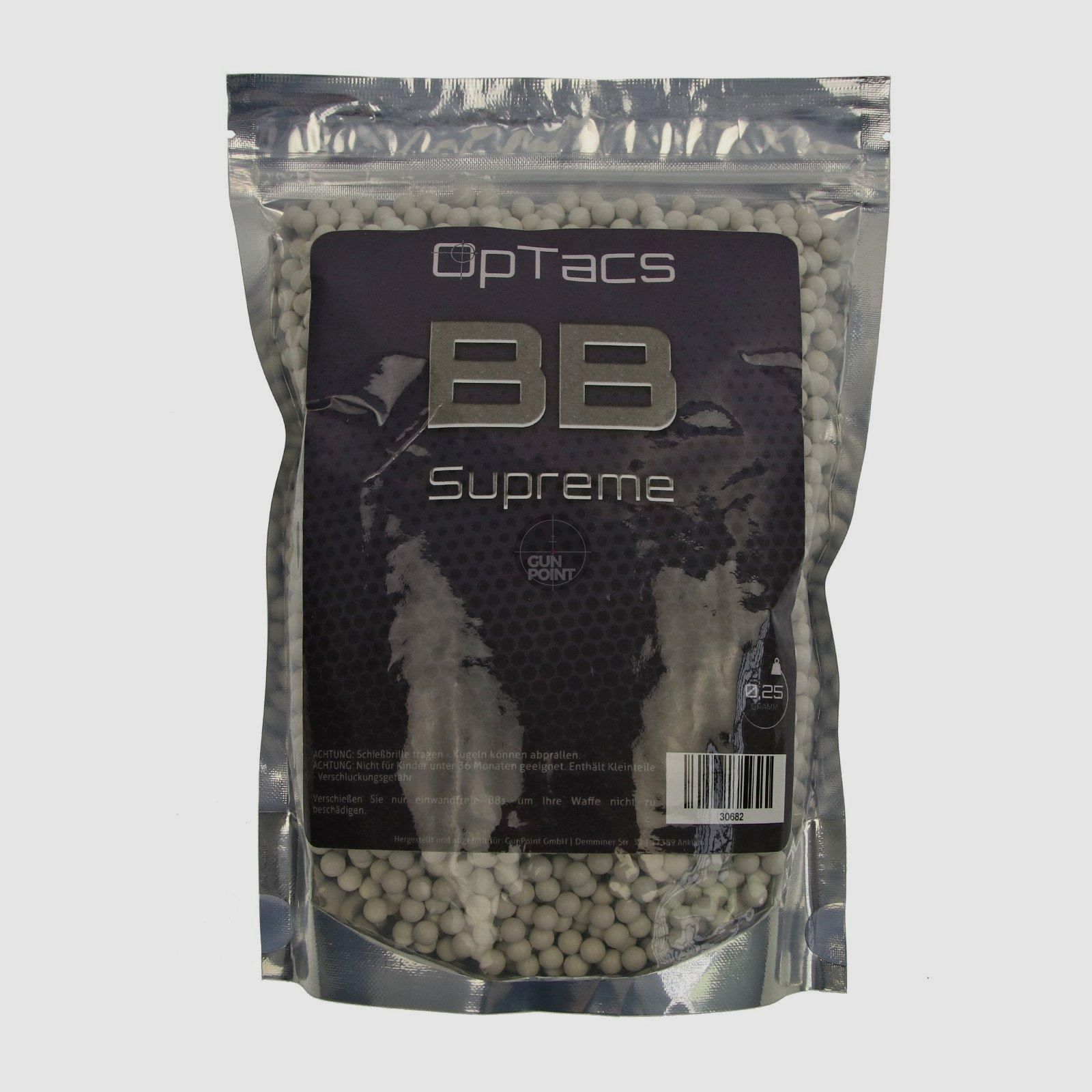 Softair - Kugeln OpTacs Supreme BBs 0,25 g 4000 Stk.