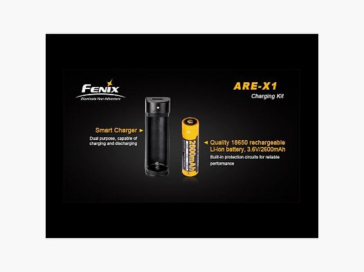 Cargador Fenix ARE-X1-V2.0 + bateria 18650