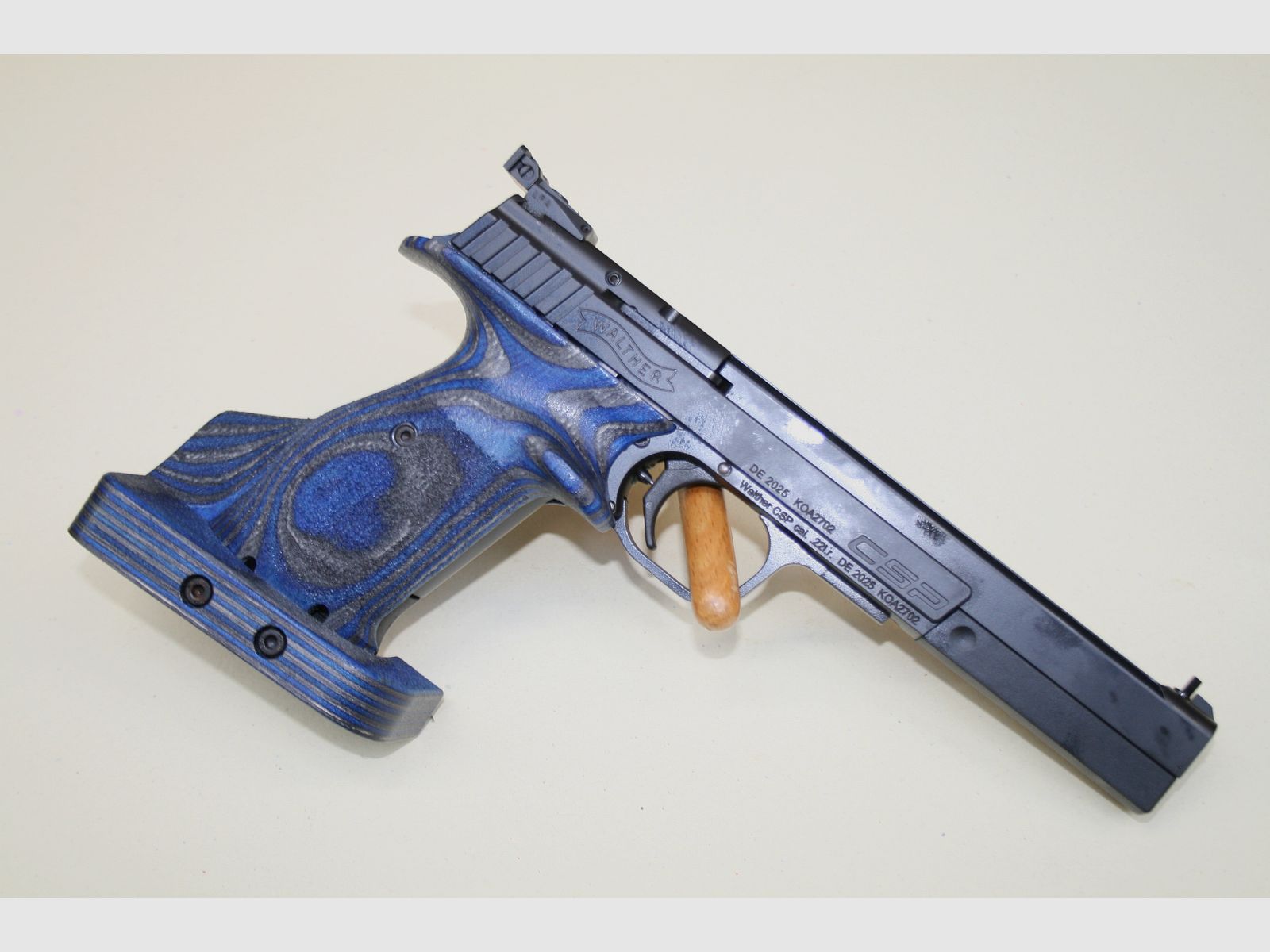 Pistole WALTHER CSP EXPERT Kal.22Lr ANATOMISCHE GRIP Blue Angel, Bild 1 von 12