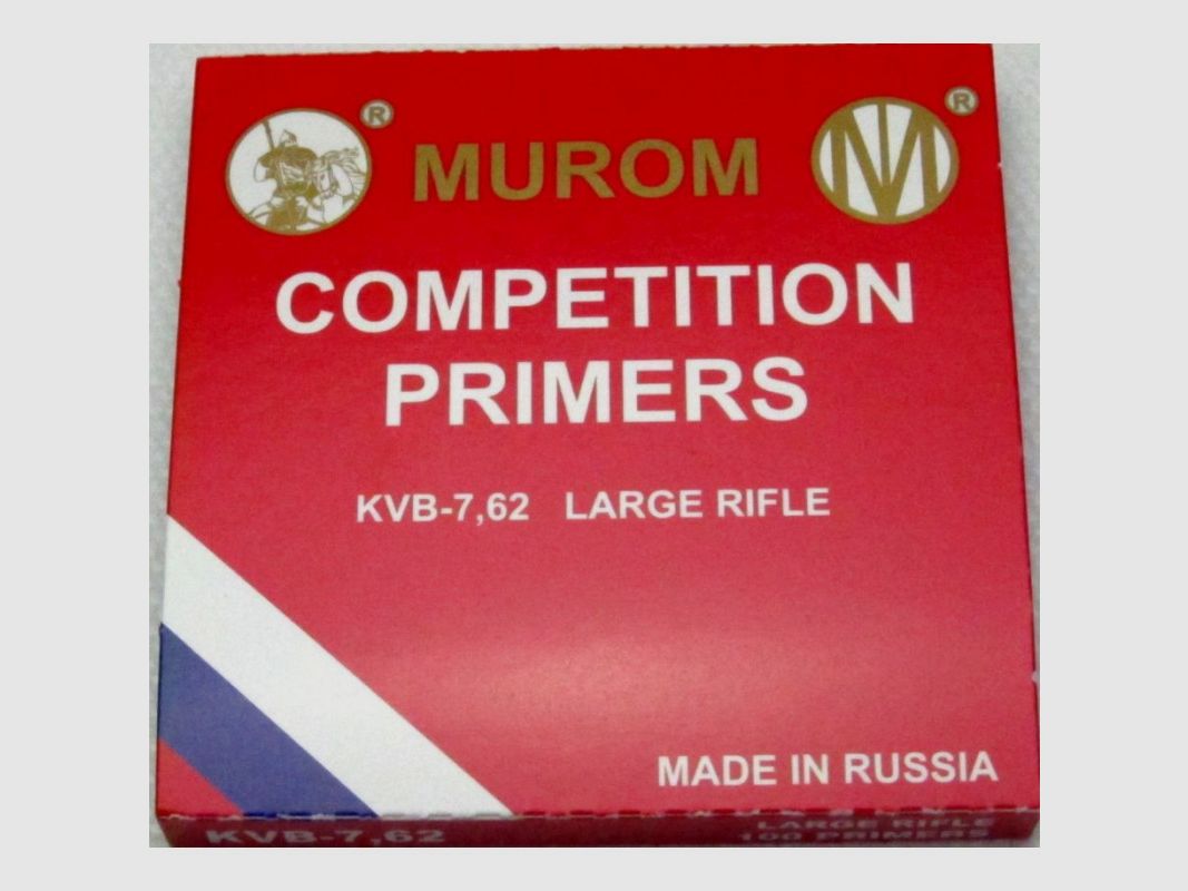 MUROM PRIMERS LARGE RIFLE KVB7,62, image 2 of 2