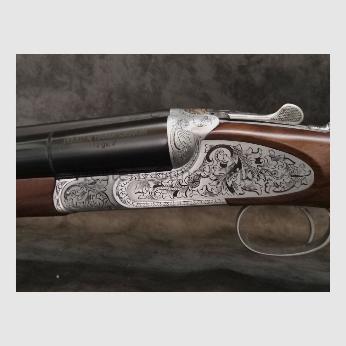Huglu Mod.200AC Silber voll Graviert "Coachgun"