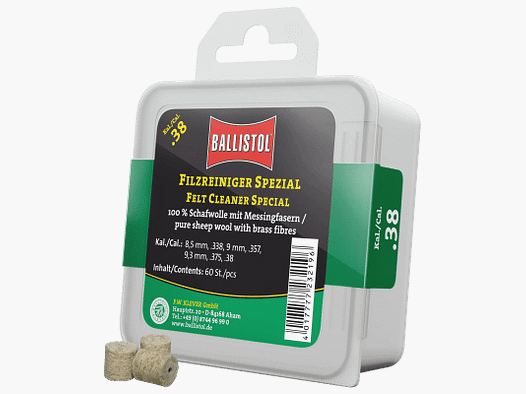 .38 / 9mm Ballistol Nettoyant en Feutre Spécial
