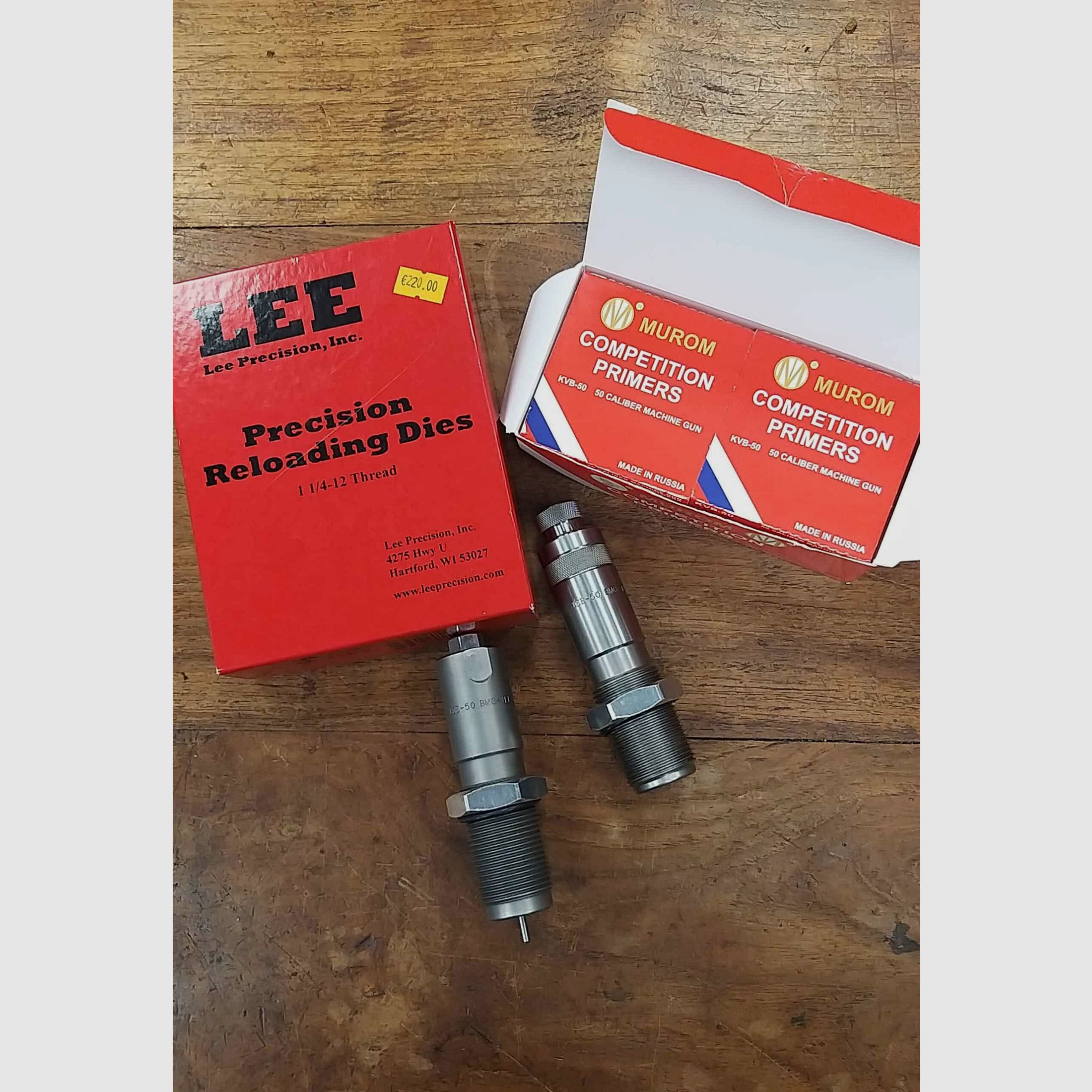 ZESTAW DO RELOADING 50 BMG DIES i ZAPALNIKI, zdjęcie 2 z 2