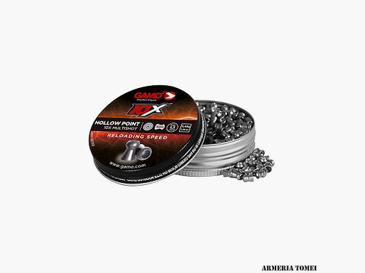 PULVERFÜLLUNG DRUCKLUFT – GAMO – 10X HOLLOW POINT 10X MULTISHOT KAL. 4,5 (.177) 0,49G / 7,56GR (VERP. 500 ST.)