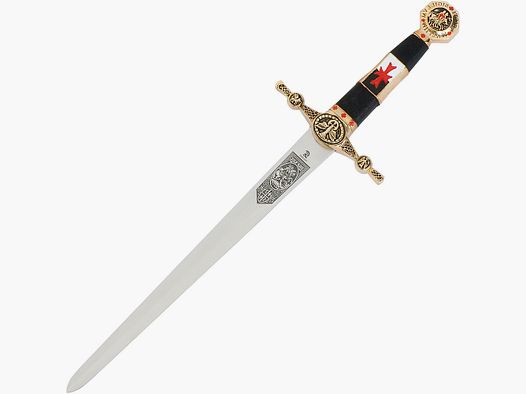 Templar dagger with decorative sheath