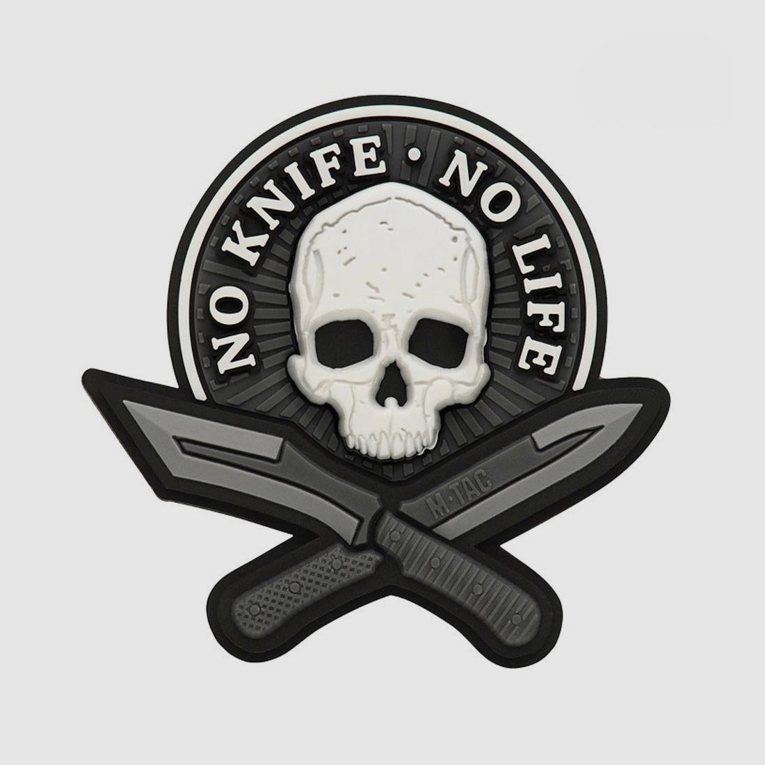 M-Tac 3D PVC Patch No Knife No Life Black