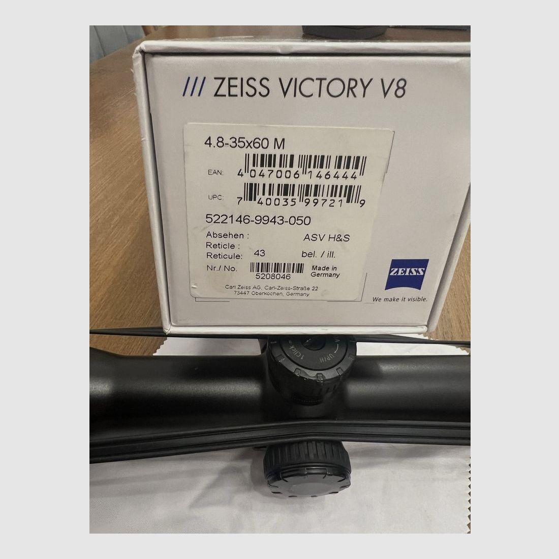Telescopio Zeiss Victory 4.8-35x60M.