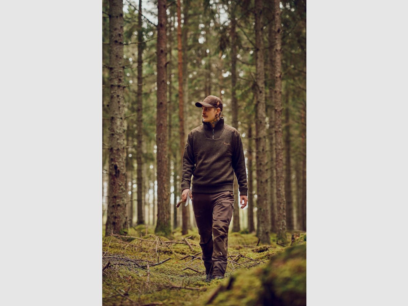 SWETER PINEWOOD HURRICANE 9648 - Ciemnozielony Mix, zdjęcie 4 z 84