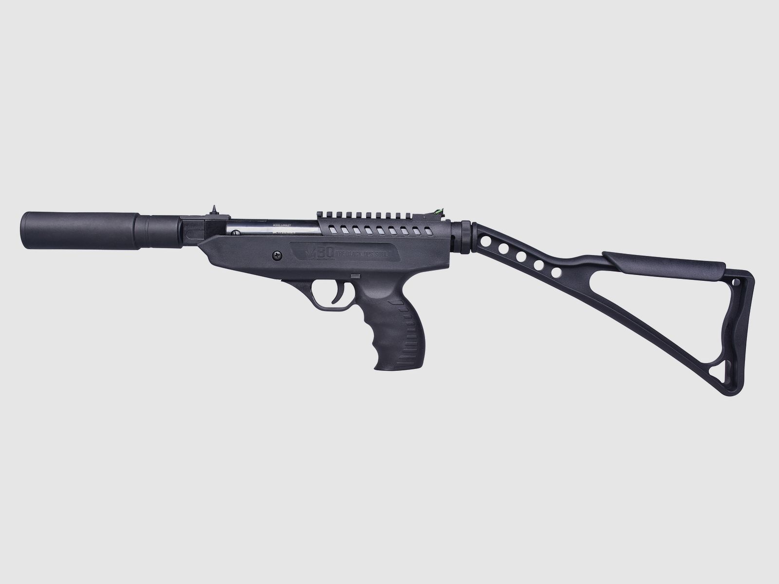 BO Manufacture Hitman Schwarz 4,5mm - Pneumatyczny sprężynowy | Złamany bieg