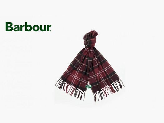BARBOUR Sciarpa uomo Galingale tartan bordeaux