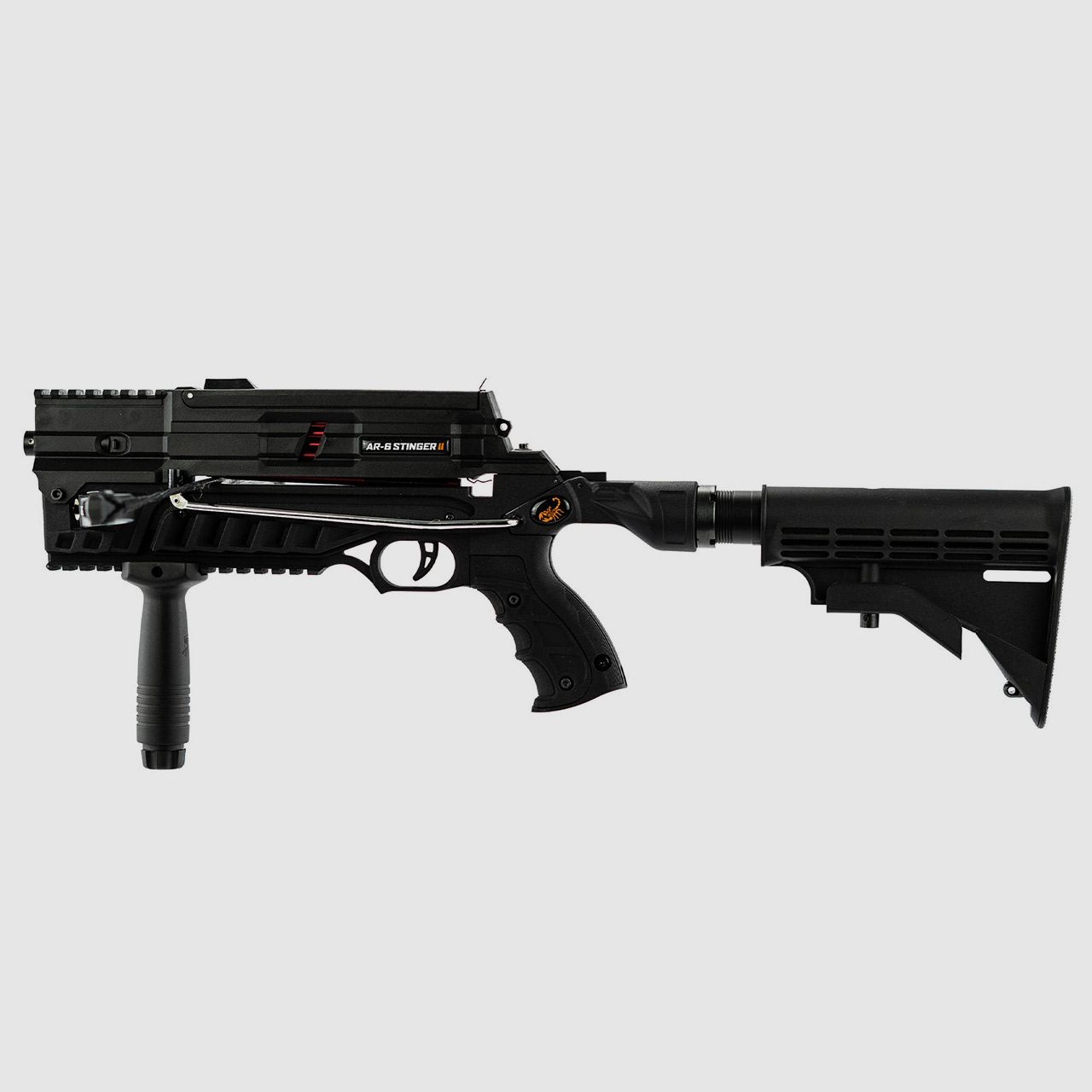 Multishot Pistolenarmbrust Steambow AR-6 Stinger II Tactical 55 lbs 6 Schuss Magazin (P18)