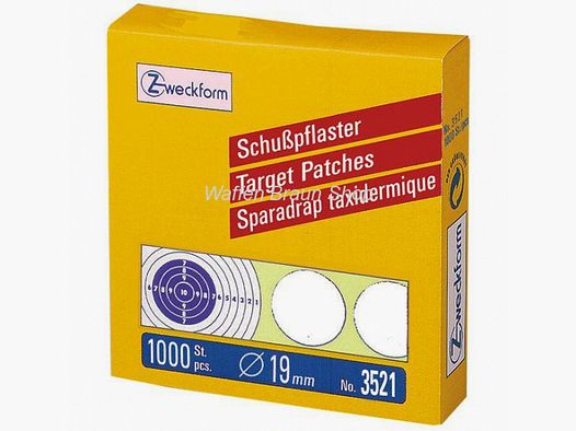 ZWECKFORM Schusspflaster weiss