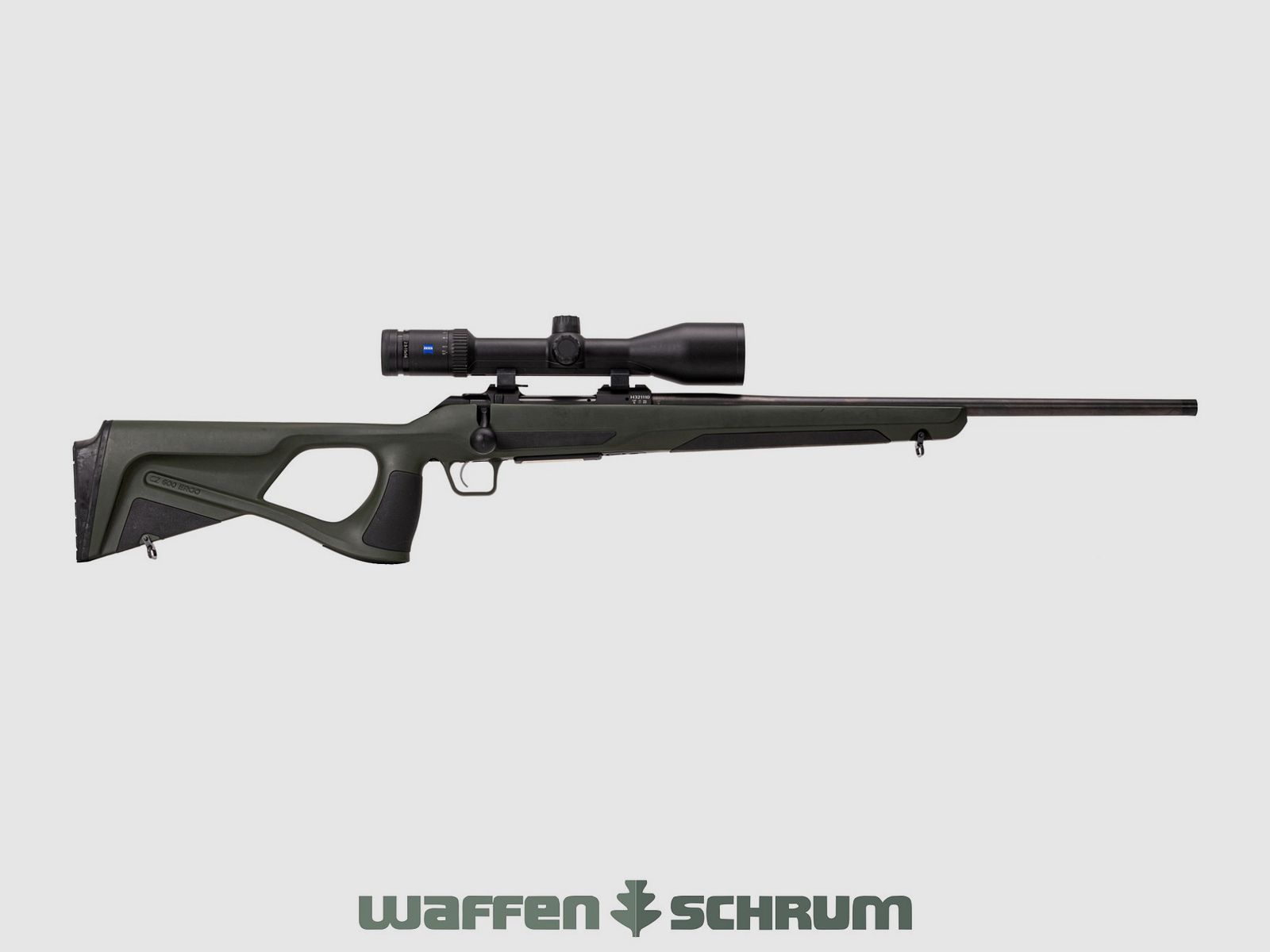 CZ 600Ergo 6,5mmCreedmoor , ZF Zeiss V6 2,5-15x56 Abs. 60 bel, Schnellspannmontage , LL: 56cm, Gew. M15x1