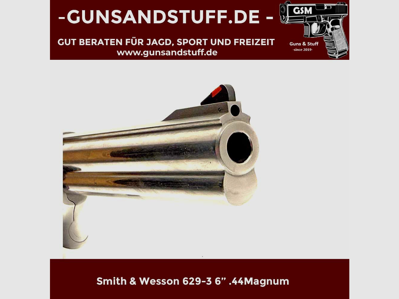 SMITH & WESSON 629-3 6” .44Magnum