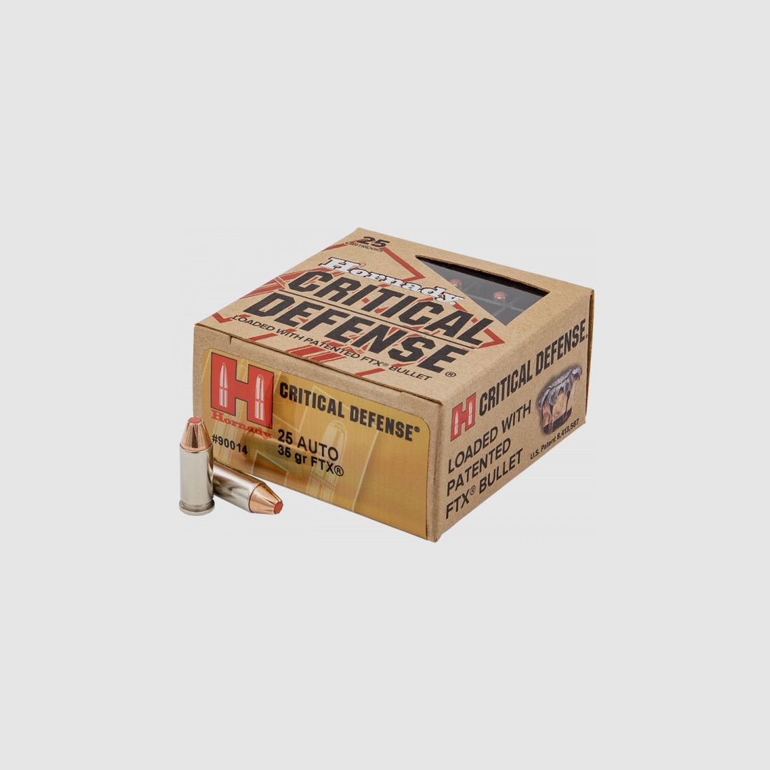 Hornady Critical Defense 6,35mm Browning (.25 ACP) FTX 35 grs Pistolenpatronen