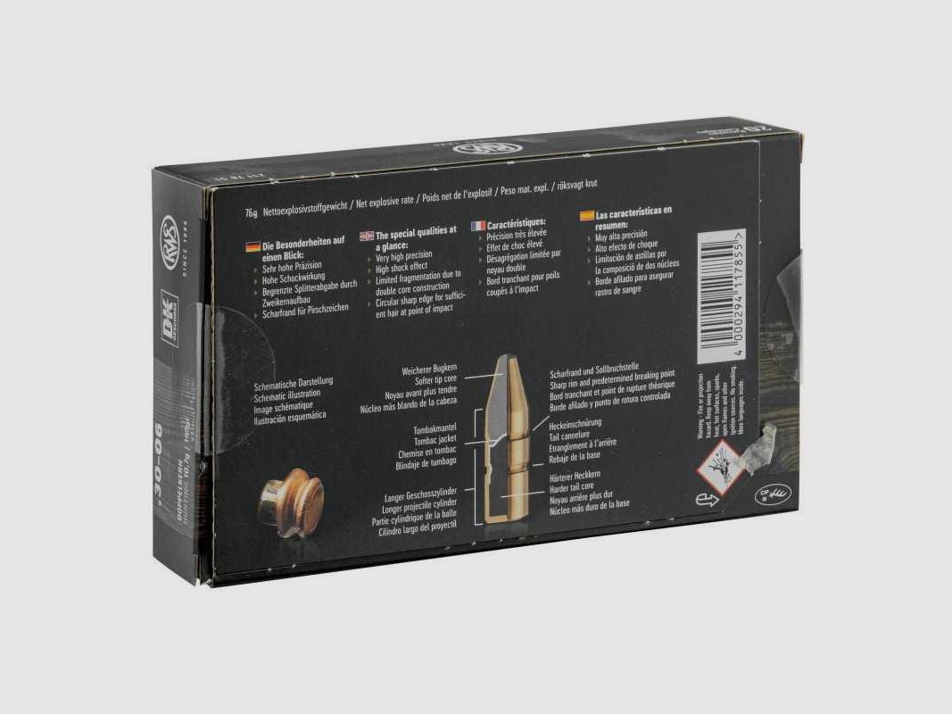 RWS 30-06 Springfield Spitzgeschoss KS 165 gr / 10,7 g - 165 gr / 10,7 g, Bild 10 von 10