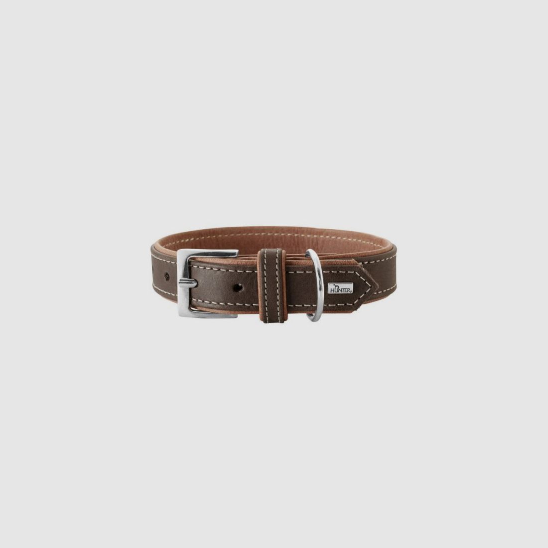 Hunter Halsband Porto Dunkelbraun/Cognac XS (30)