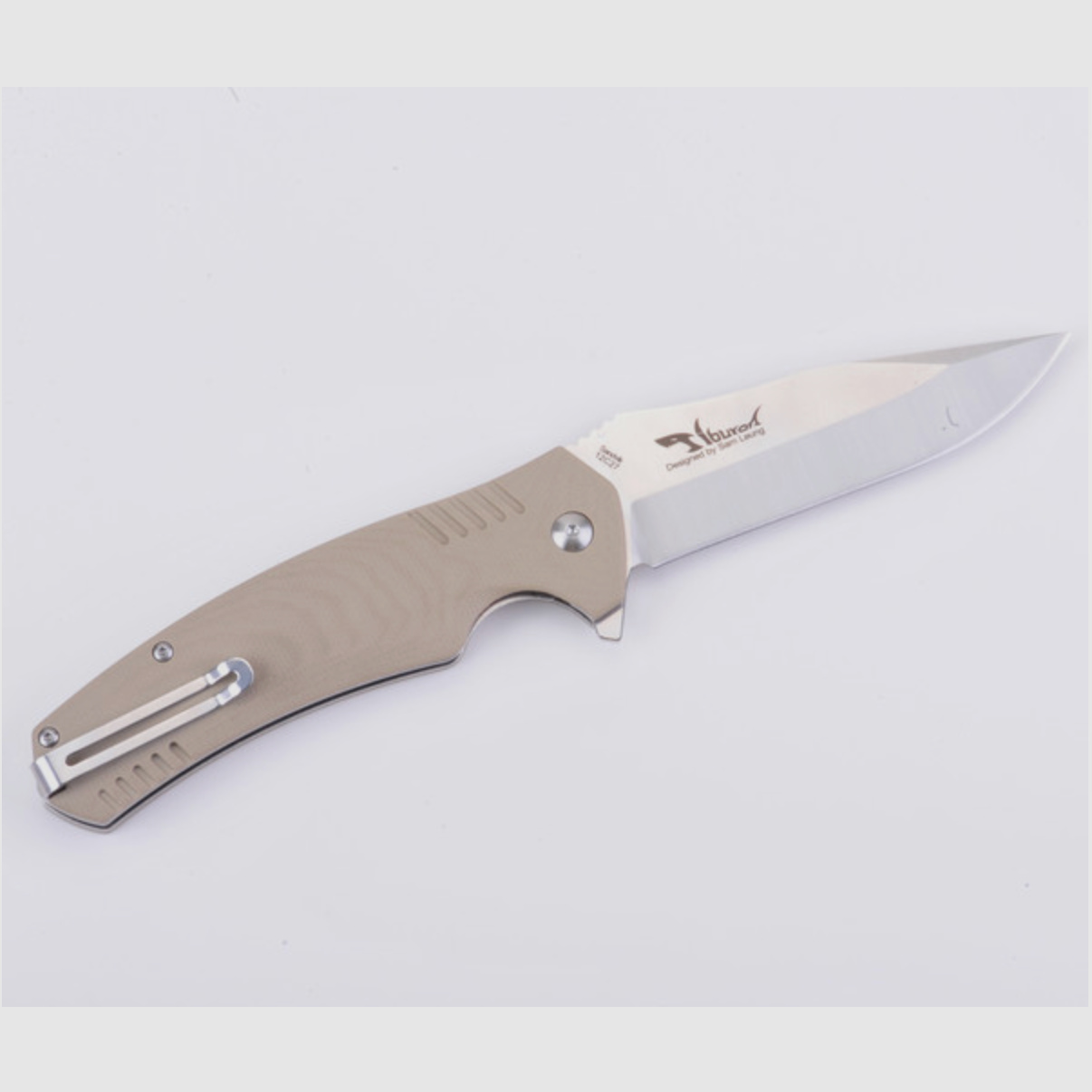 EDC Klappmesser TIBURON Skandinavischer Sandvik Stahl 12C27 Sand von TEKUT