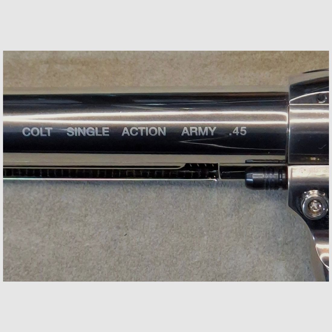!!! Als nieuw!!! Colt SAA . 45, volmetaal, nikkelafwerking, 5,5", kal. 4,5mm Co², P18!
