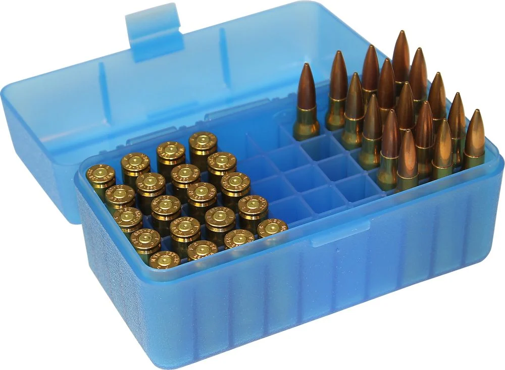 MTM box for rifle ammunition (50 pcs, .308 Win, 6.5 Cr…) blue, image 3 of 3