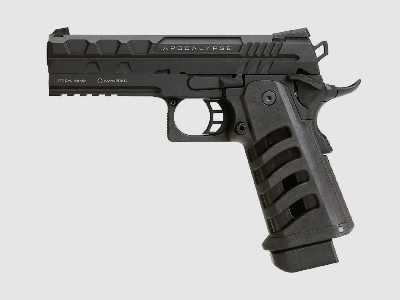 CO2 Pistole NxWerks NX 1911 Apocalypse Blowback Vollmetall Kaliber 4,5 mm BB (P18)
