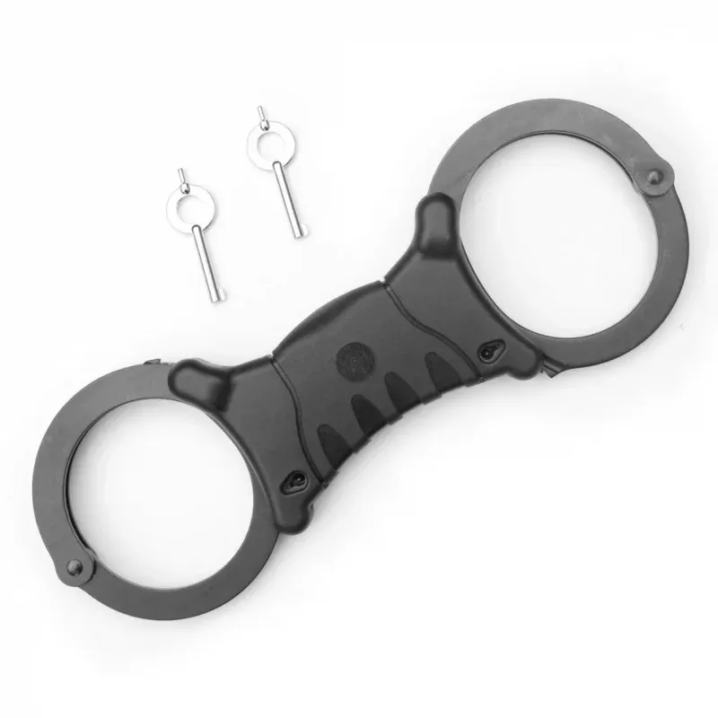 TCH Kajdanki Model 840 Total Control Rigid Nikiel Czarne – 25 Pozycji Zamykania