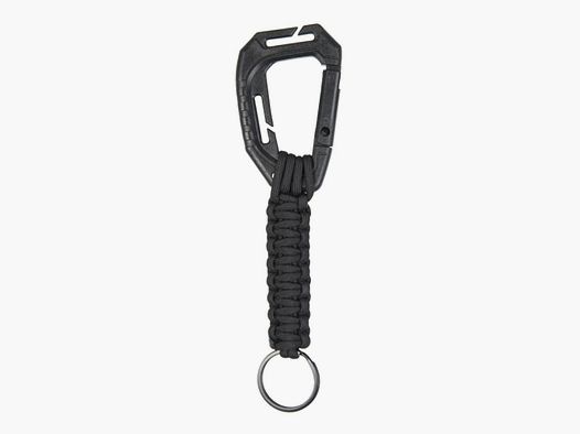 Schlüsselanhänger mit Karabiner Schwarz