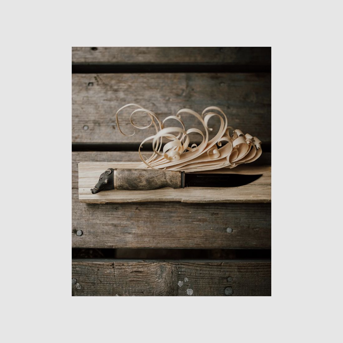 Cuchillo de colección decorado con un motivo de jabalí Marttiini Wild Boar 546013, imagen 7 de 7