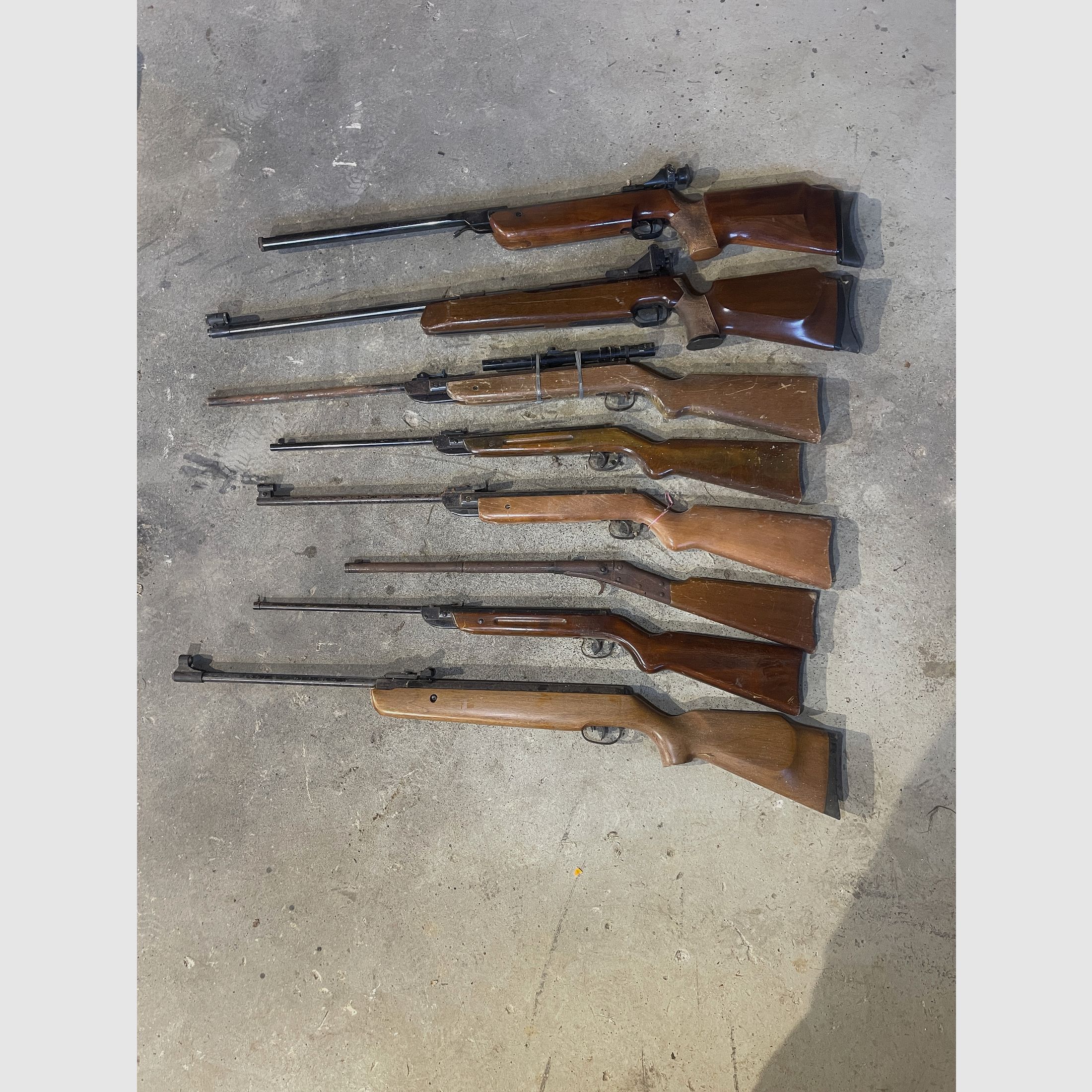 8x Conjunto de carabinas de aire comprimido Walther LGV Feinwerkbau 300 Diana piezas de repuesto para reparadores