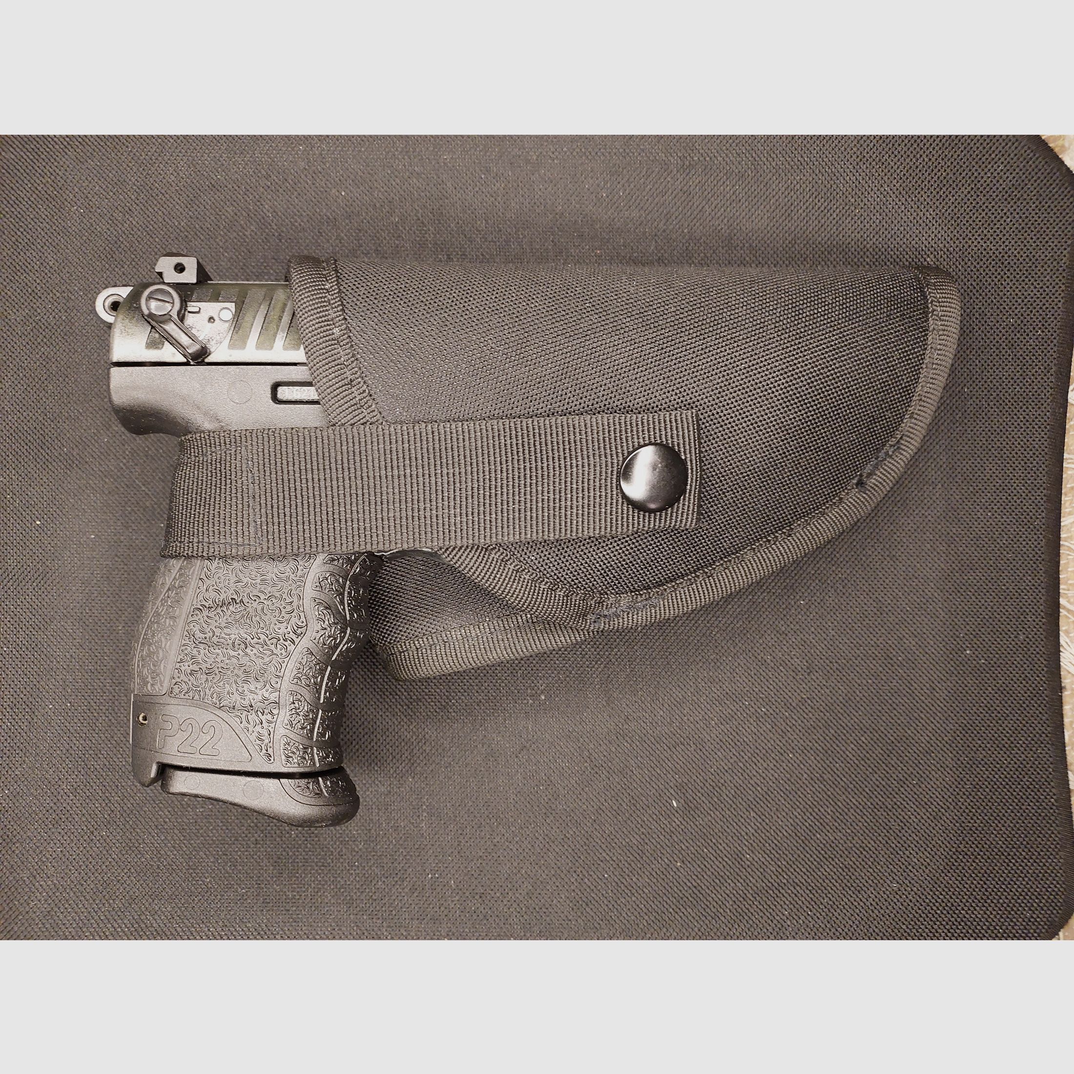 Walther P22Q blank firing pistol 9mm P.A.K. black (PTB 778) - P 22 q with Coptex holster