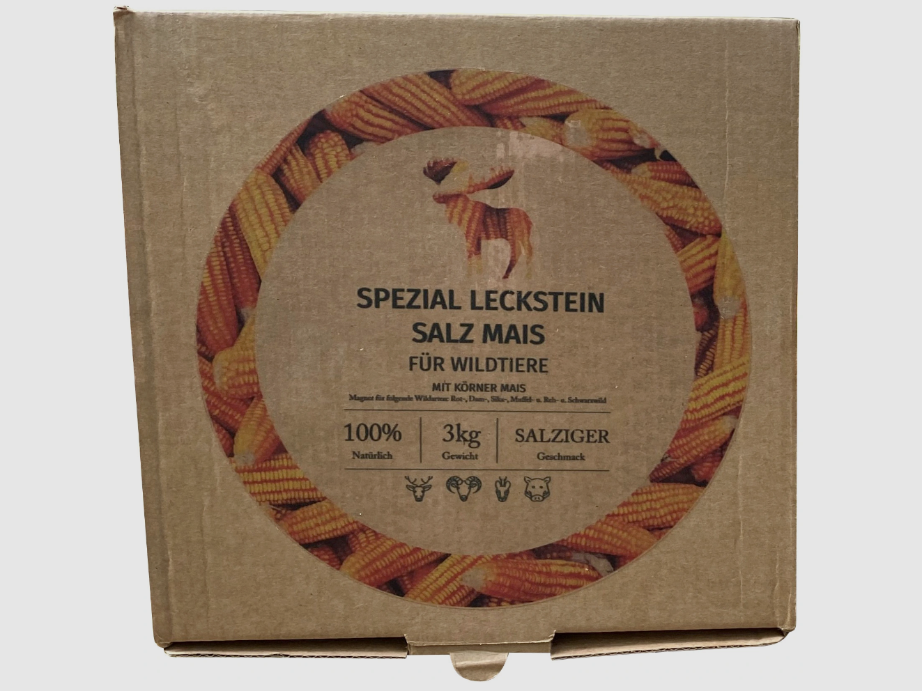 Pierre à lécher pour gibier Spécial Maïs/Sel, 3 kg, image 1 sur 4